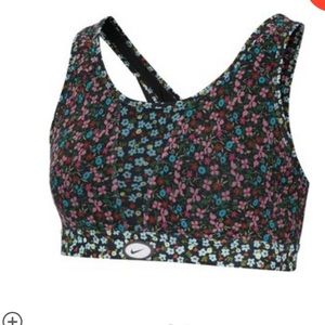 Nike Floral Swoosh Sports Bra NWT
